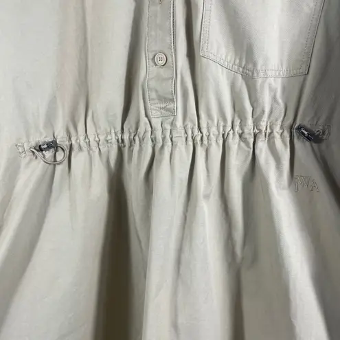 JW Anderson x Uniqlo Tan Shirt Dress Adjustable Waist Cotton Popover XS