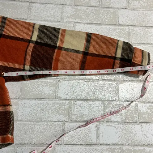 FOR THE REPUBLIC Cropped Plaid Shacket