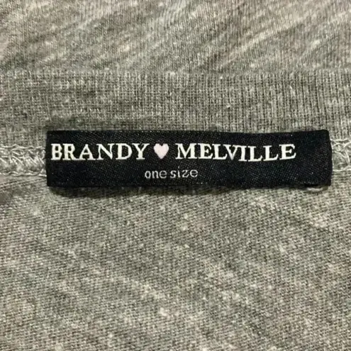 Brandy Melville ⭐️  grey “california” top in one size fits all