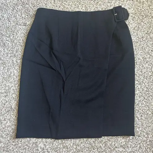 Mondi Black Pencil Skirt with Buckle Accent Office Neutral Formal Casual 6