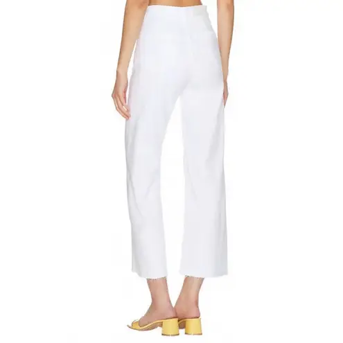 Pistola Penny Crop Wide Leg Jeans White Size 27