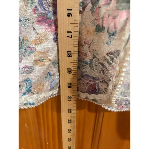 Vintage Pantagis Evening Floral Brocade Jacket Cottagecore ILGWU USA Size M