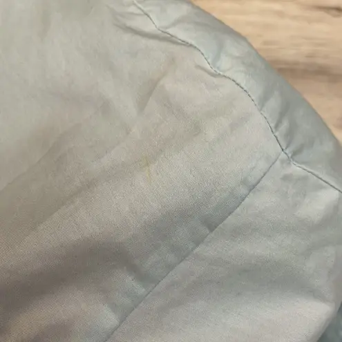 Dylan Gray Powder Blue Short Sleeve Zip Back Tie Front Blouse Size Medium