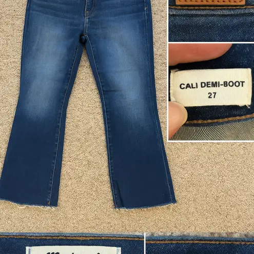 Madewell Cali Demi-Boot Jeans • Size 27 • Medium Wash • Raw/Frayed Hem Boot