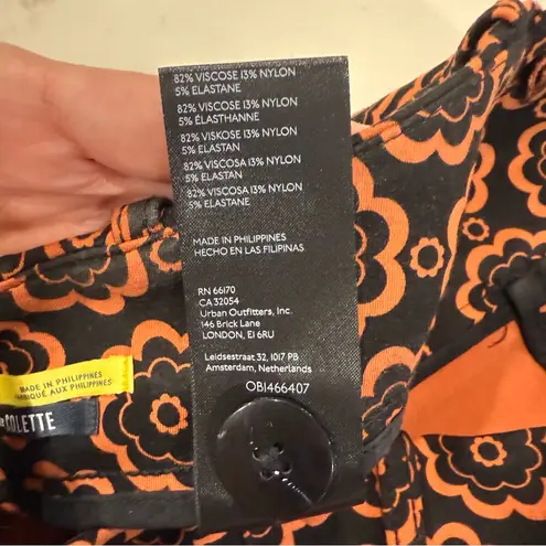 Maeve by Anthropologie The Colette Crop WideLeg Ponte Pants Womens 25 BlackMulti