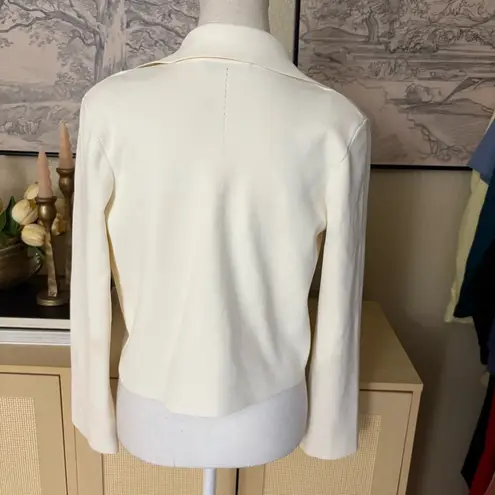 MM.LaFleur The Jolie Lapel Jardigan In Ivory Size Small