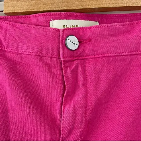 Slink Jeans Pink Curvy Stretch Longer length Bermuda Shorts womens plus 22 new Size 22W