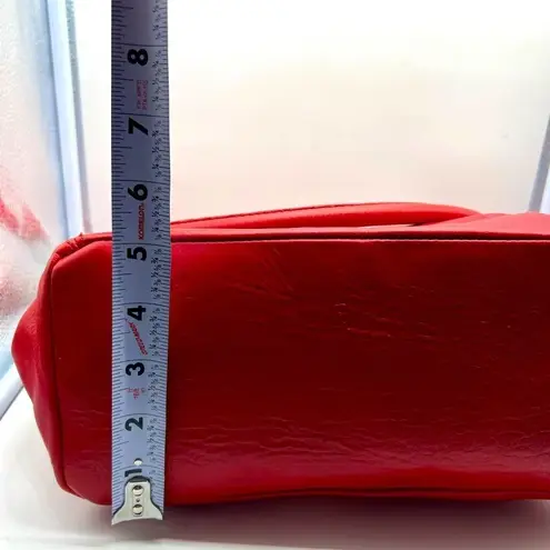 Bright Red Italian Leather Bag | Made in Italy | Borse in Pelle