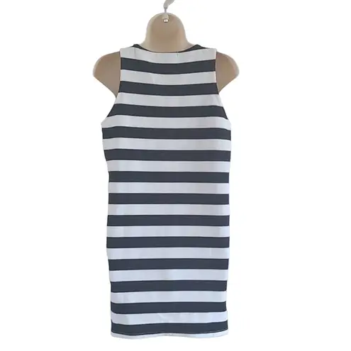Urban Heritage Women's Sleeveless Striped Sundress - Size Large Black White