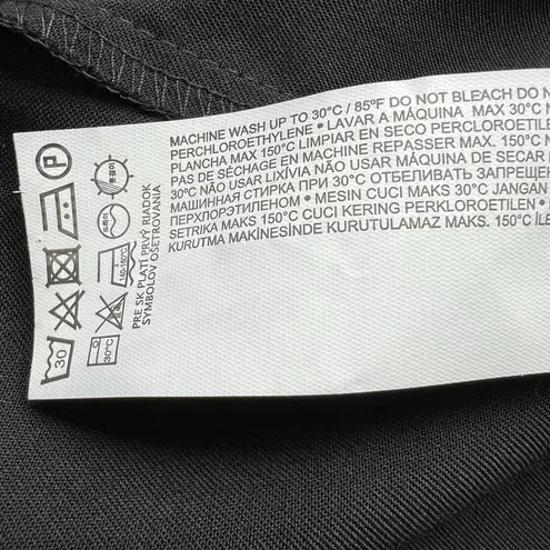 Mango ‎ Black Blouse 234pady Size 2 New With Tags Satin Long Sleeve Top