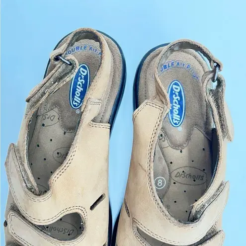 Dr. Scholl's Women's Holly Double Air Pillow Tan Suede Sandals