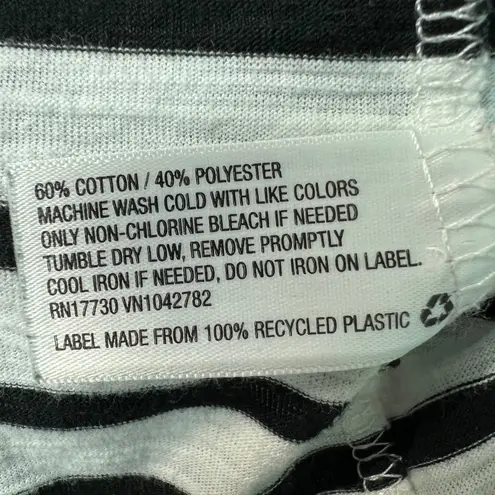 Ava & Viv Striped T-Shirt Womens 2X Cotton Stretch Short Sleeve Everyday Wear