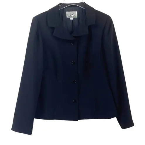 Donna Ricco Vintage 80s 90s Black Suit Blazer Jacket