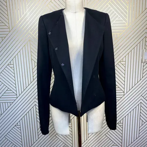 Chloé Chloe Black Double Breasted Wool Blazer Jacket Size US Small