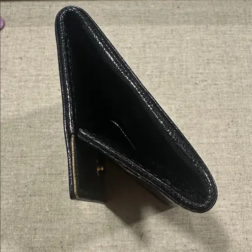CELINE Black Leather Coin Case