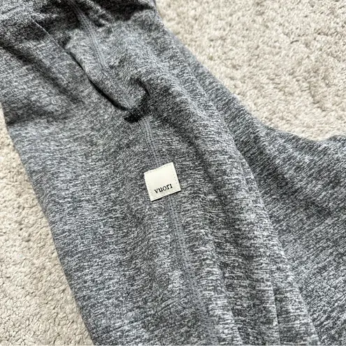 Vuori Women’s Halo Essential Wide Leg Pants Pull On High Rise in Heather Grey L