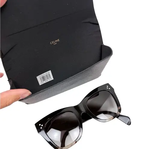 CELINE Havana Oversized Cat Eye Acetate Tortoise Shell Sunglasses