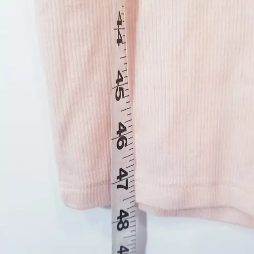 Carbon 38 Ribbed Knit Midi Dress Racer Back Sleeveless