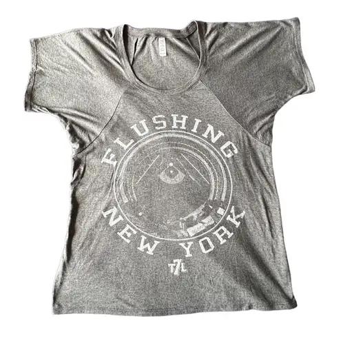 The 7 Line New York Mets Shea Stadium Gray Flushing Tee Size Large