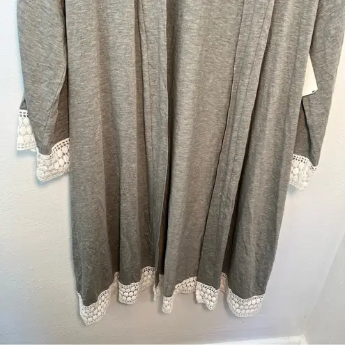 Angel Maternity Birthing and Nursing Robe Heather Gray Size undefined