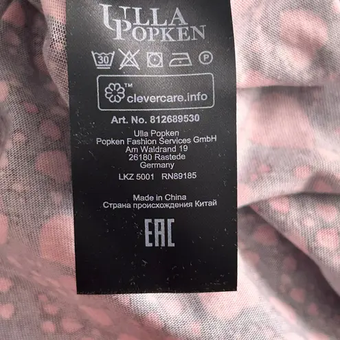 Ulla Popken Womens Tunic Top Size 28/30 Heart Dark Romantic Valentines Oversized Red