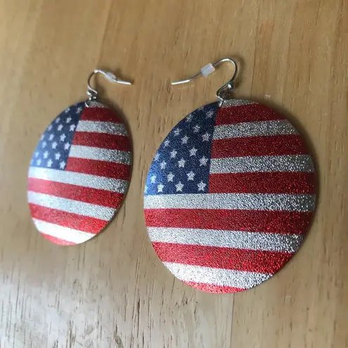 American Flag Earrings July 4 Veterans Memorial
