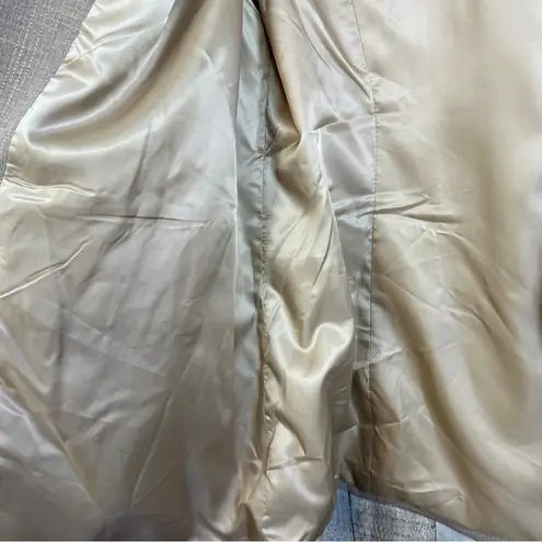 Unbranded Tan XL Lined Suit Jacket with 1 Button Front and 2 Outside Pockets