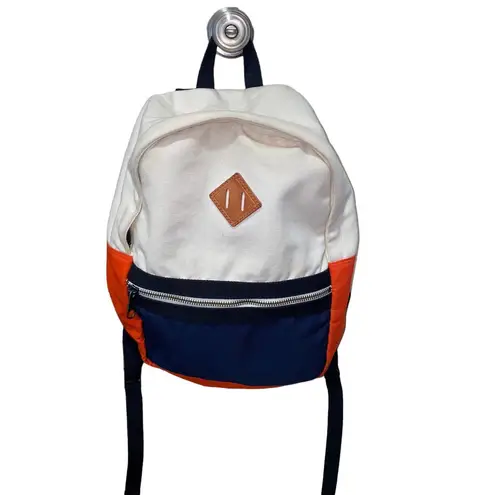 Gap  Colorblock Preppy Light academia Backpack Unisex Orange Blue Cream