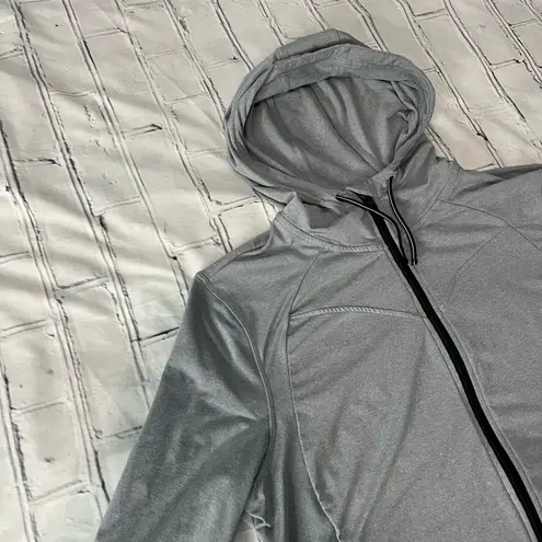 Free Country Gray Full Zip Hoodie Hooded Lightweight Jacket Women’s XL Lightwght