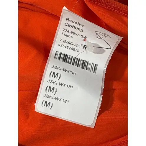 JONATHAN SIMKHAI Huntley One Piece Swimsuit in Flame Medium Womens Swimsuit Orange - Image 6