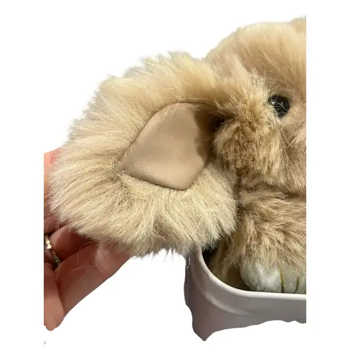 Bunny Lulu Keychain With Tin Brand New Beige Bunny Keychain Rabbit Fur Tan