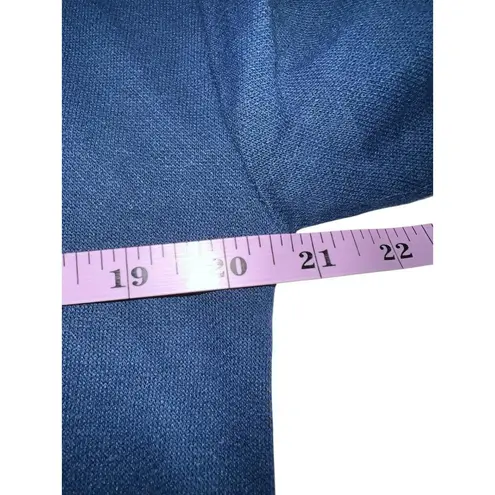 Basic Editions VTG 1990’s Dog & Cat Floral Sweatshirt Collared Navy Small USA Blue