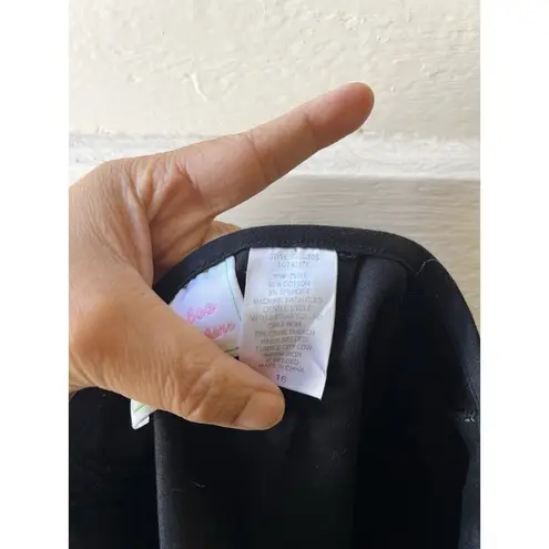 Bamboo Traders Black Colorful Pink Green Funky Boho Button Embroidered Skort 16 - Image 6