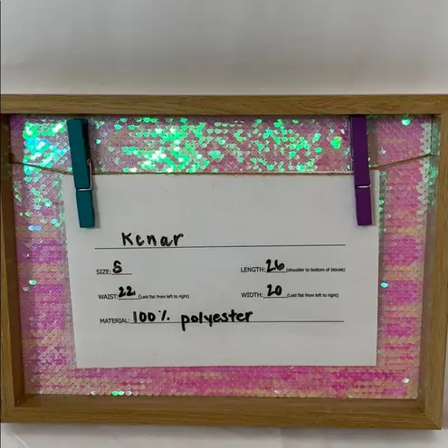 Kenar EUC semi sheer pullover blouse