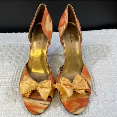 Amanda Smith Women's Orange Tie Dye Shoes/Heels Sz 9.5M SKU 4921