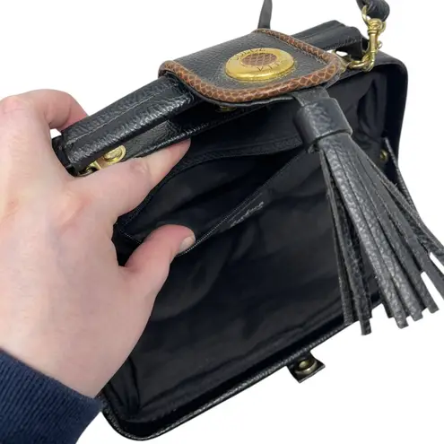 Jackson Vintage Faux Leather Clamshell Crossbody Purse Abstract Retro Bohemian