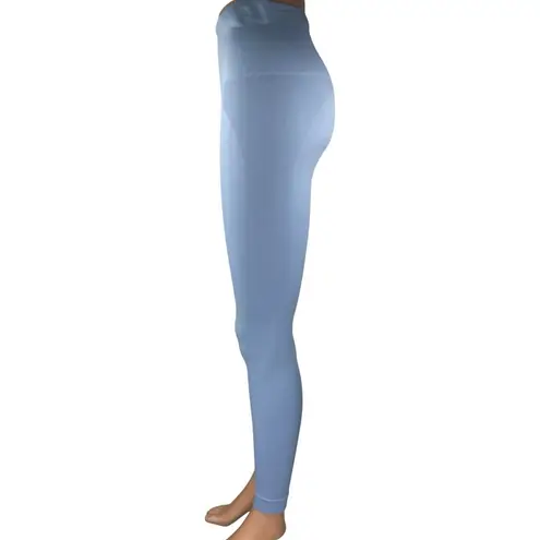 Set Active Women's Blue High Rise Yoga Workout Athletic Leggings Pants Size M