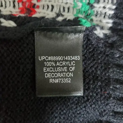 United States Sweaters Christmas Sweaters Full body Santa 3D Legs. Size XL