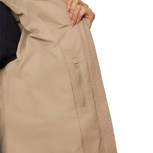 Mondetta Women's Long Diamond Quilted Parka Down Fill Tan size large