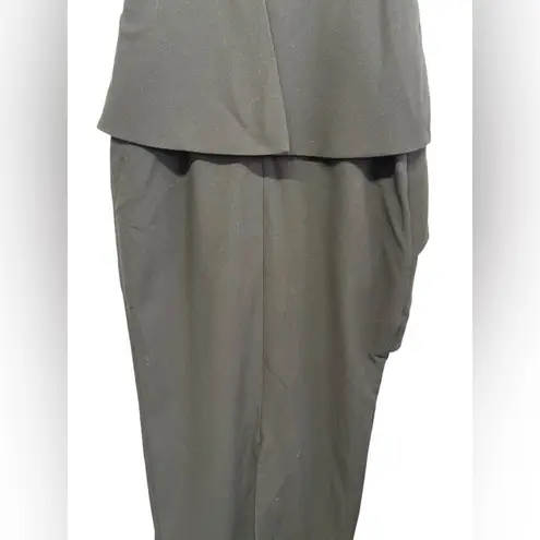 Black Halo Women's Eve La Reina Gown Black Formal Elegant Black Tie Chic Size 0