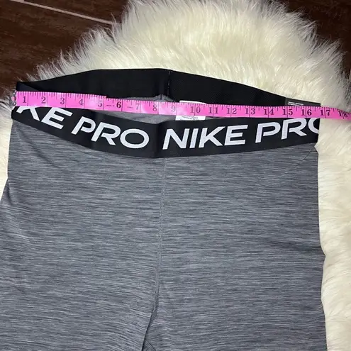 Nike  Pro dri-fit heathered grey high rise crop length leggings sz 1X