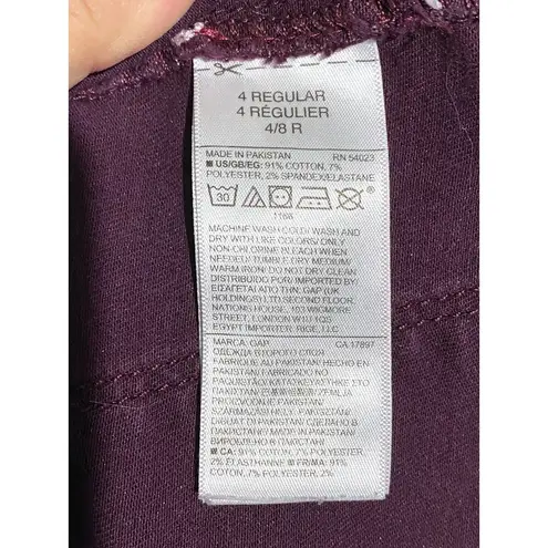 Gap  For Good 1969 Easy Leggings Jeans Distressed Rip Knees Womens 27R Stretch