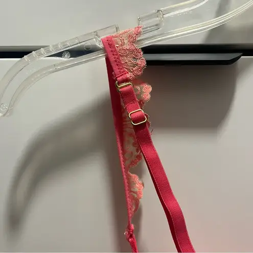 Victoria's Secret Vintage Victoria’s Secret Coral Pink & Peach Sequined Lace Babydoll Size 34B