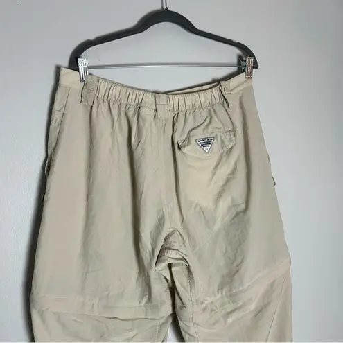 Columbia  PFG Light Beige Sip Off Pants Shorts Size Large