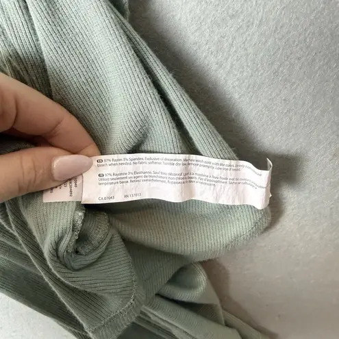 Balance Collection Sleeveless Wrapped Open Back Tank Seafoam Green