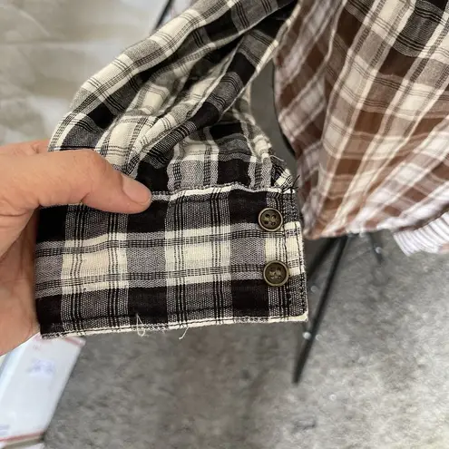 Coco + Jaimeson Womens Blouse Size Small Plaid Shirt Long Sleeve Rodeo Western