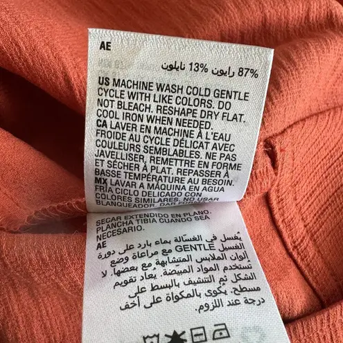 INC SZ 6 Shorts Tie-Front Side Zipper Lightweight Summer Fig Orange New