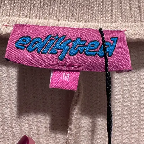 Edikted NWT  Beige Lucia Rib Knit Romper Sz Medium - Image 4