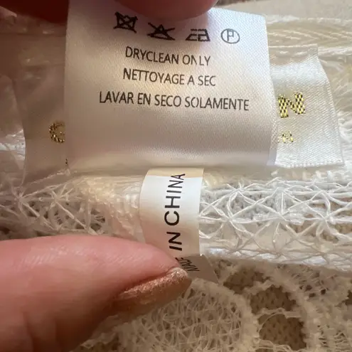 Gipsy Queen Boho Butterfly Sleeve Lacey Tassel Dress/top Ivory Fairy Whimsy L/XL White