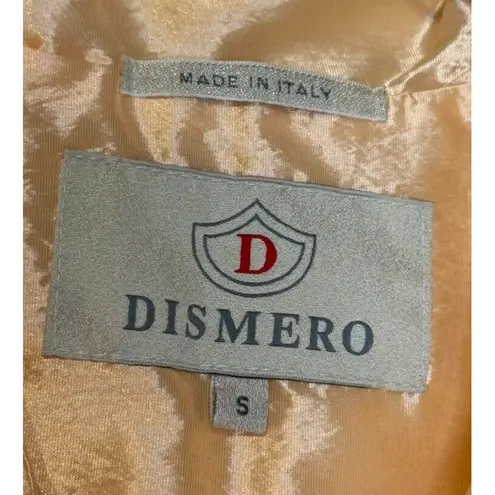 Dismero Women's Blazer Jacket Y2K Vermoda SPA Satin Lined Zipper Pocket Small Orange Size 4